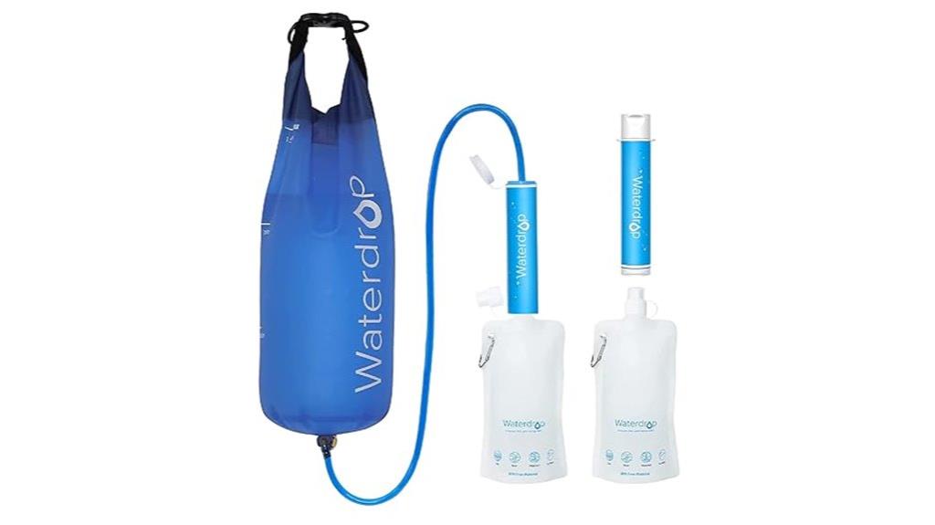 two pack portable water filter