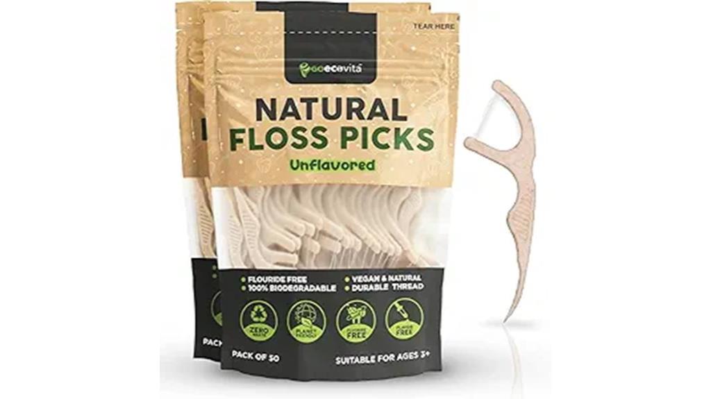 unflavored biodegradable floss pack