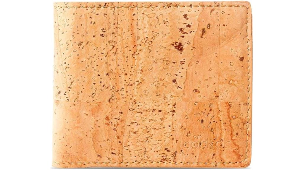 vegan rfid bifold wallet