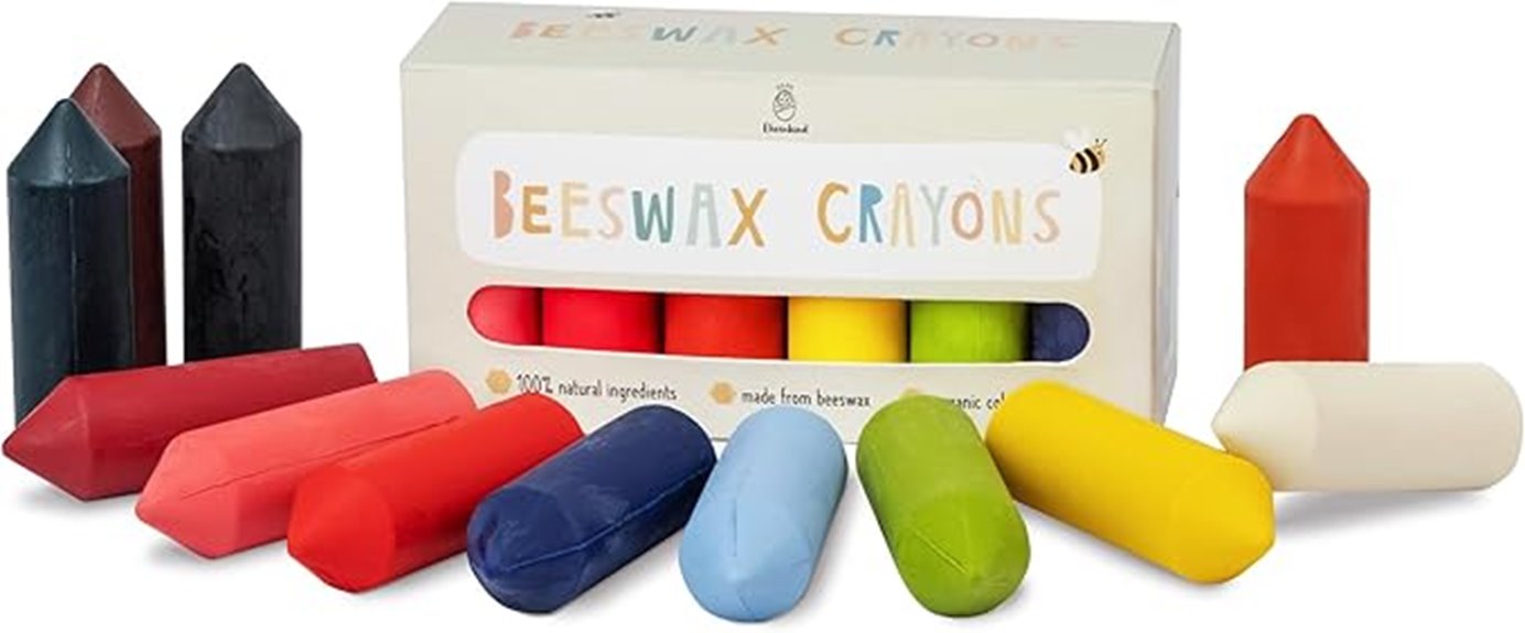 vibrant eco friendly toddler crayons
