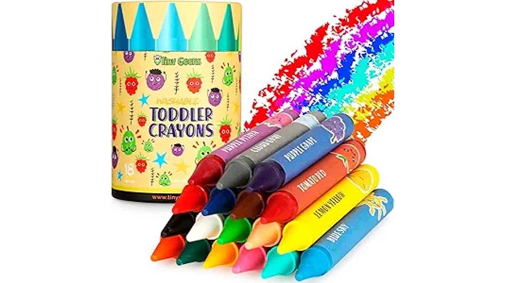 vibrant non toxic washable crayons