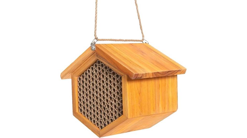 waterproof wooden mason bee hotel