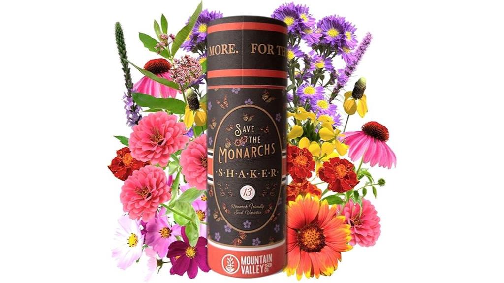 wildflower seed shaker for monarchs