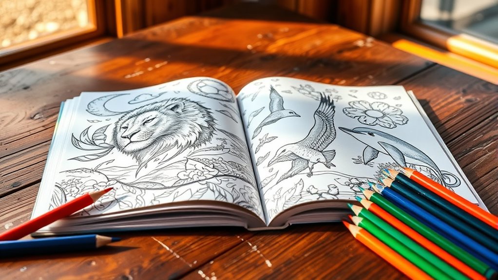 wildlife coloring books for adults