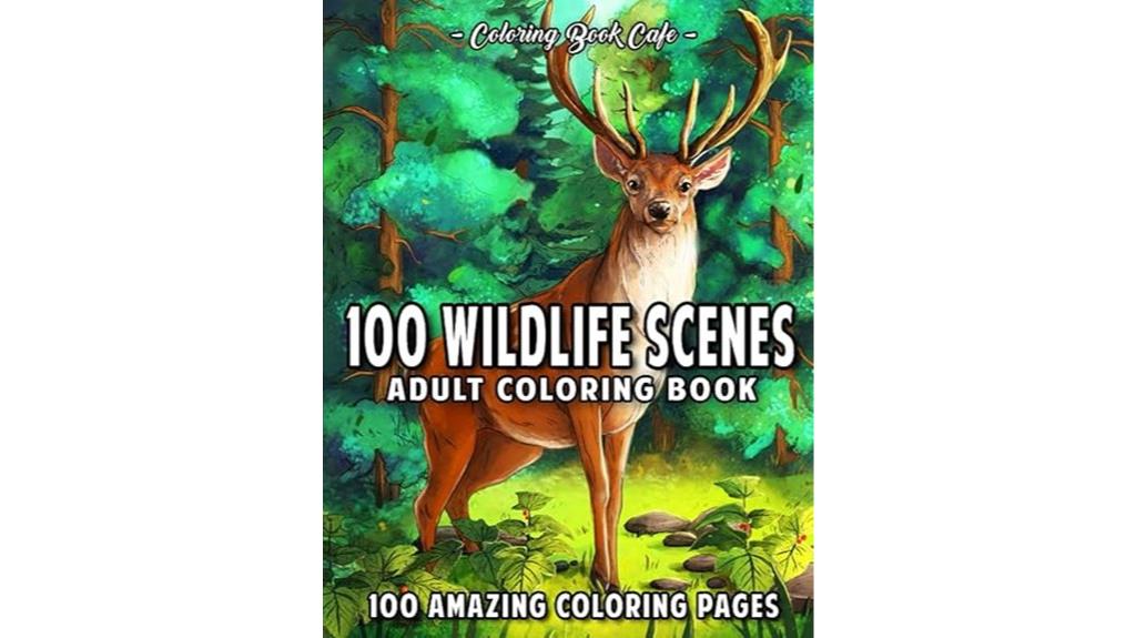 wildlife scenes coloring book
