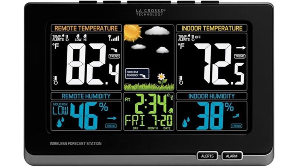 wireless color weather station