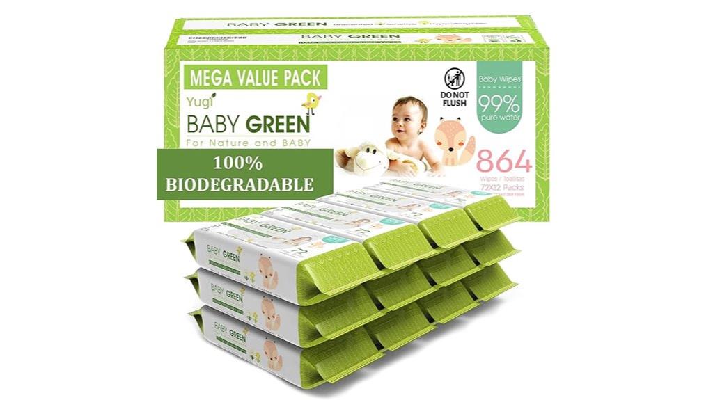 yugi green baby wipes