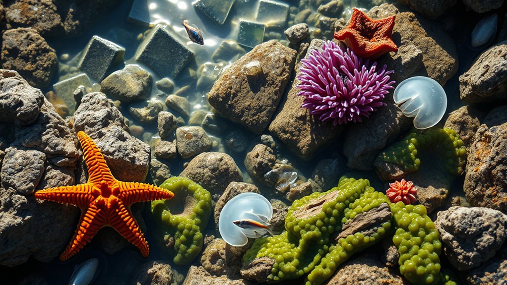 adaptations of tide pool creatures