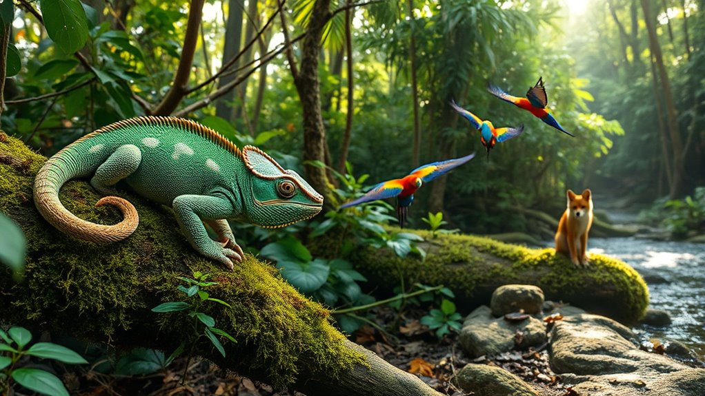 animals adapt through physical changes