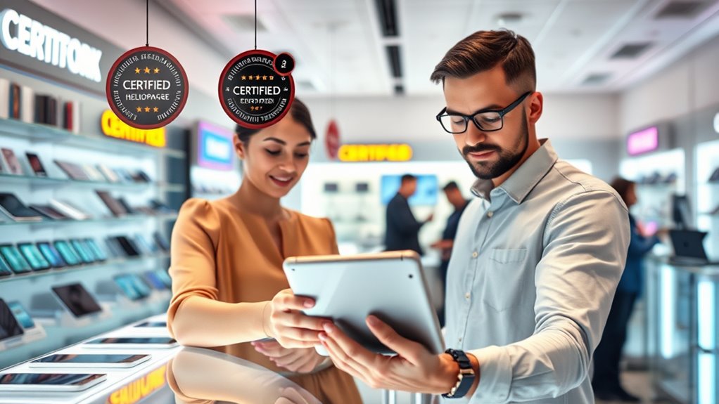 certified quality with warranties