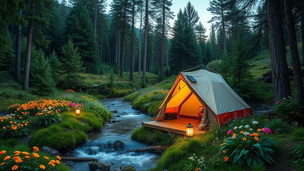 choose eco friendly sustainable camping