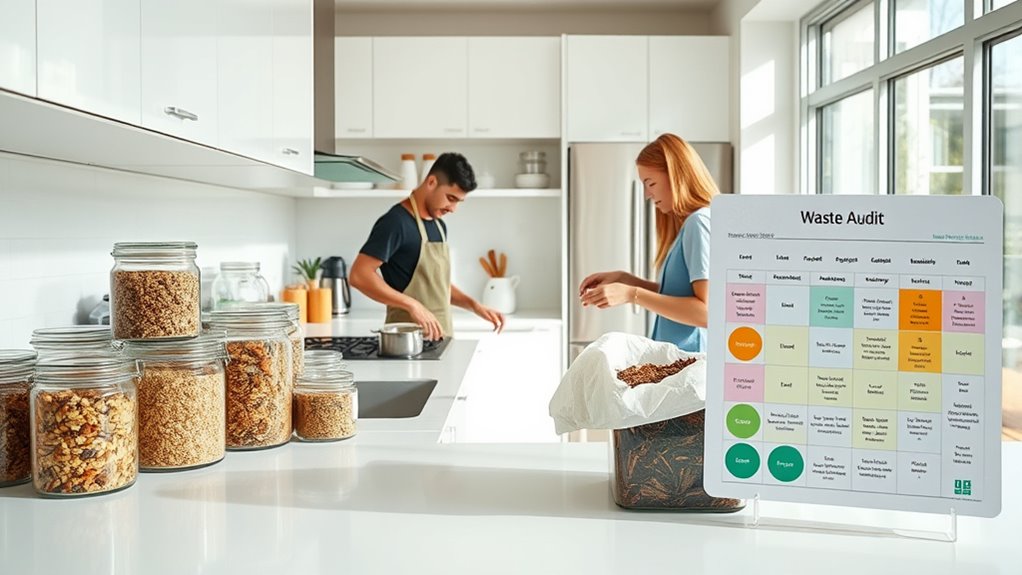 conduct waste audit and track