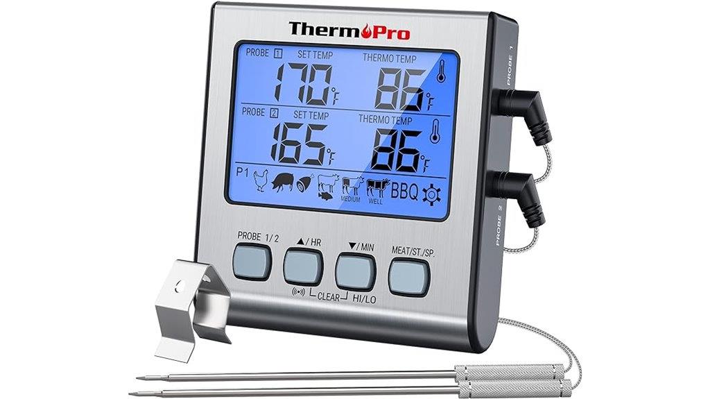 digital dual probe thermometer