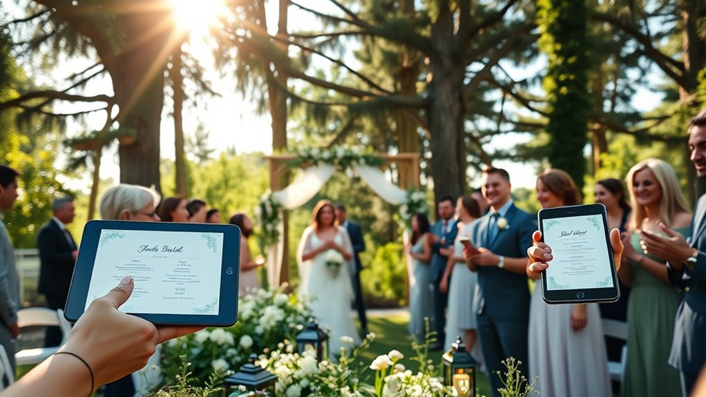 digital wedding communication methods