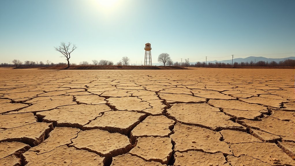 drought reduces reservoir levels