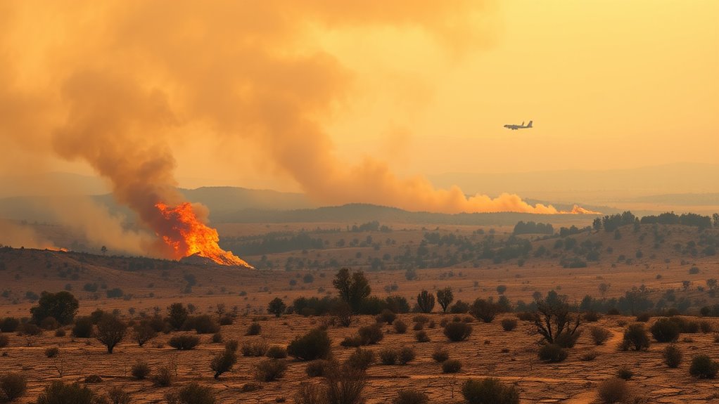 dry fuels escalate wildfire risk