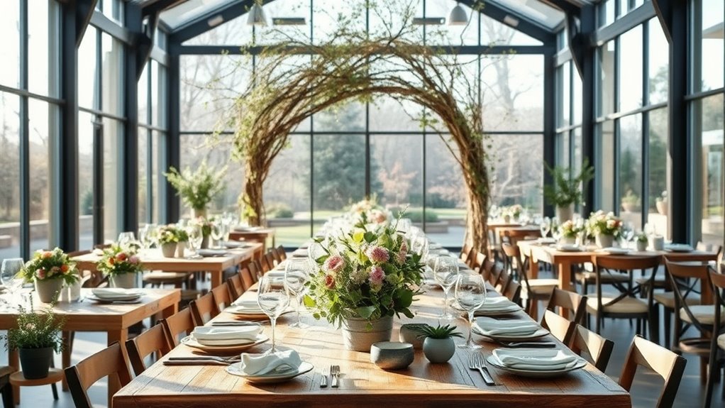 eco friendly event decor