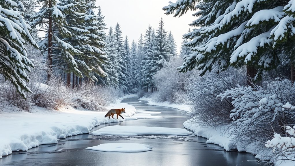 ecosystems endure winter cold