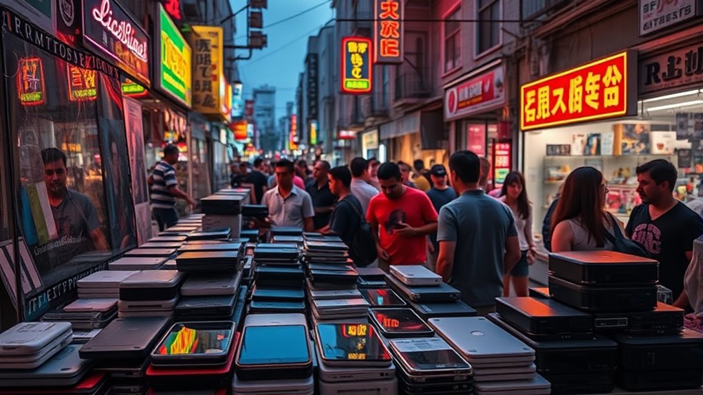 electronics drive second hand market