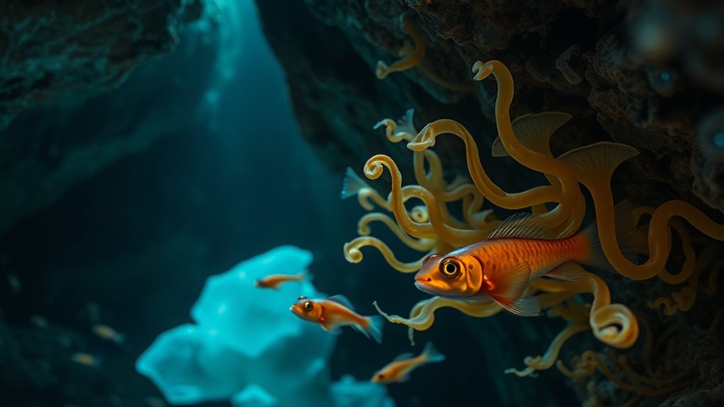 energy flow in dark caves