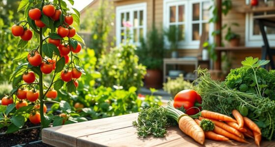 family grows and eats locally