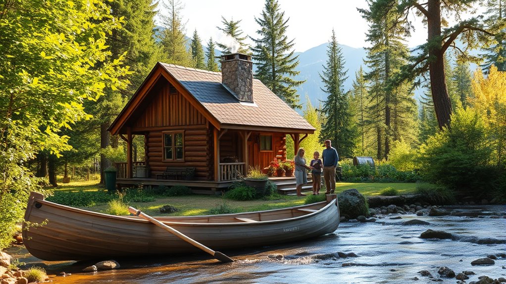 family homesteading off grid