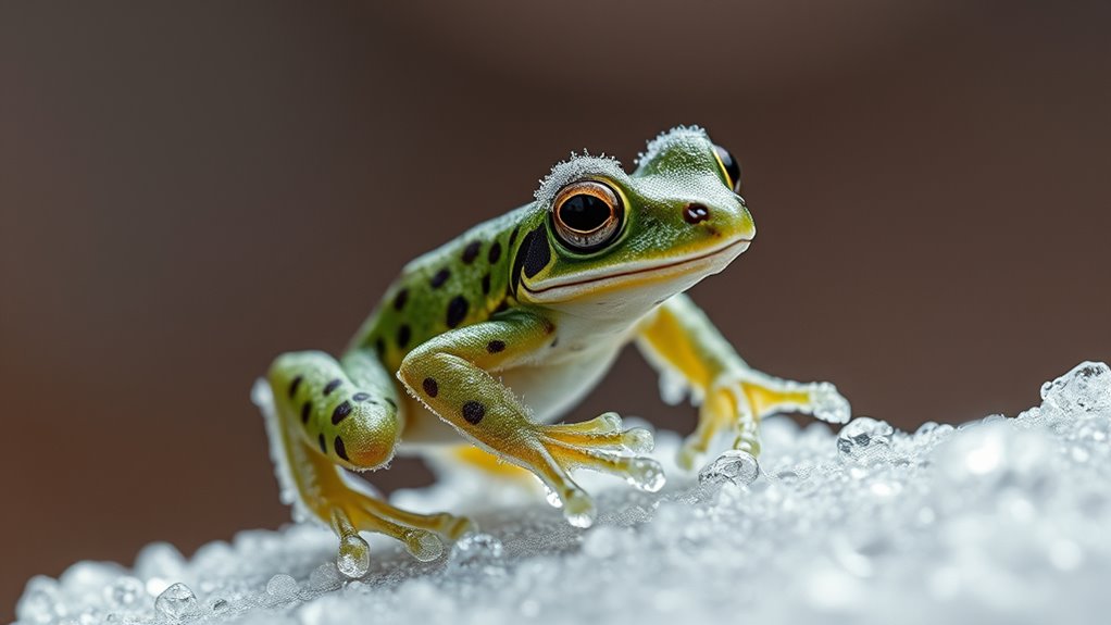 frog survives freezing winters