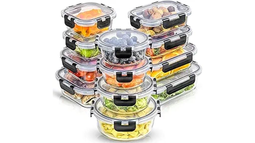 glass storage containers with lids