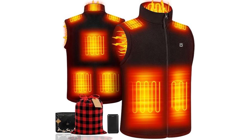 heated vest with large battery