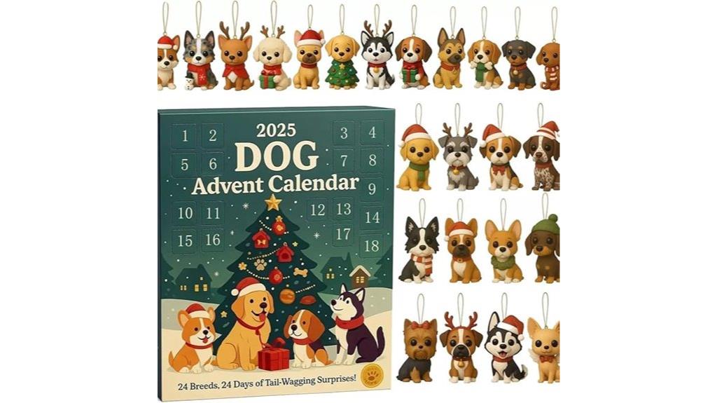 holiday dog countdown calendar