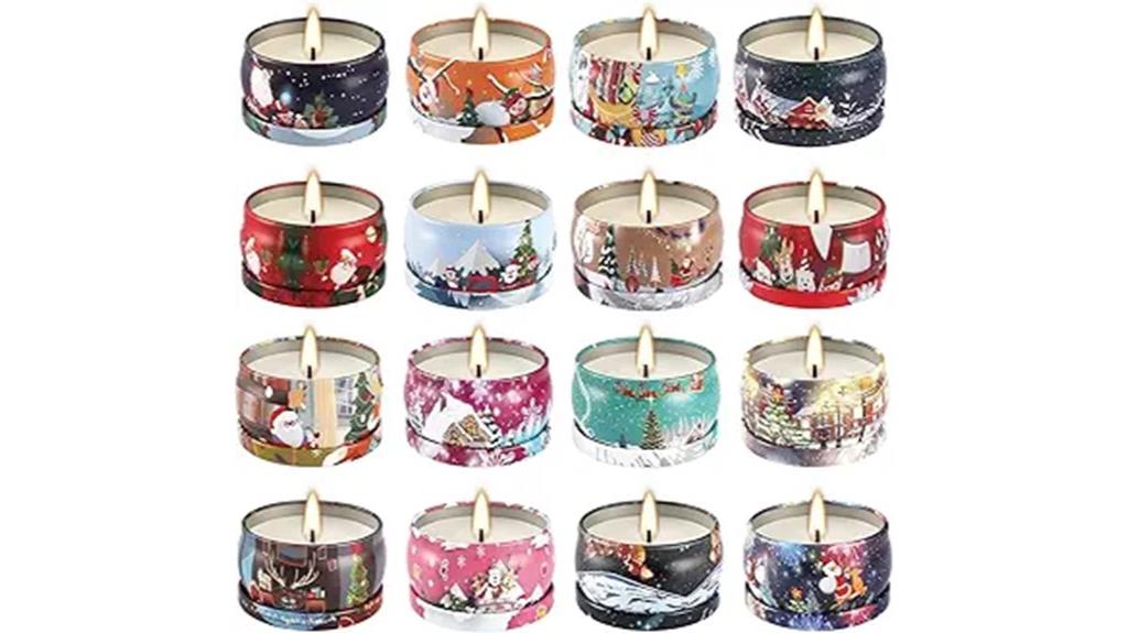 holiday scented candle set