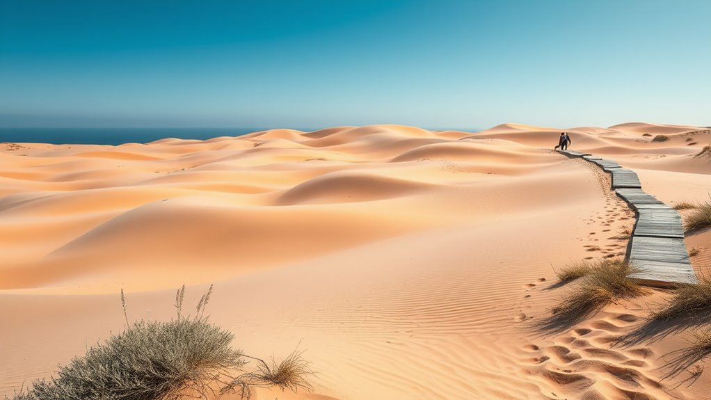 human activities disrupt dune stability