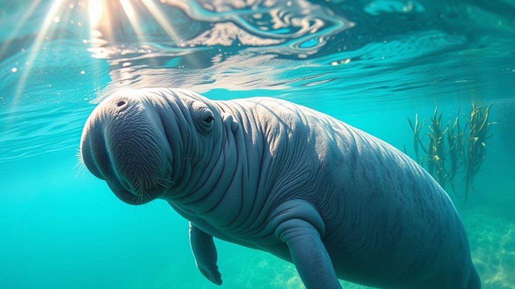 human activities threaten manatees