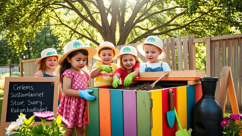 kids learn composting basics