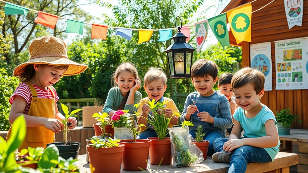 kids learn eco responsibility through role playing