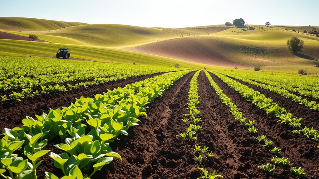 lower fertilizer and pesticide costs