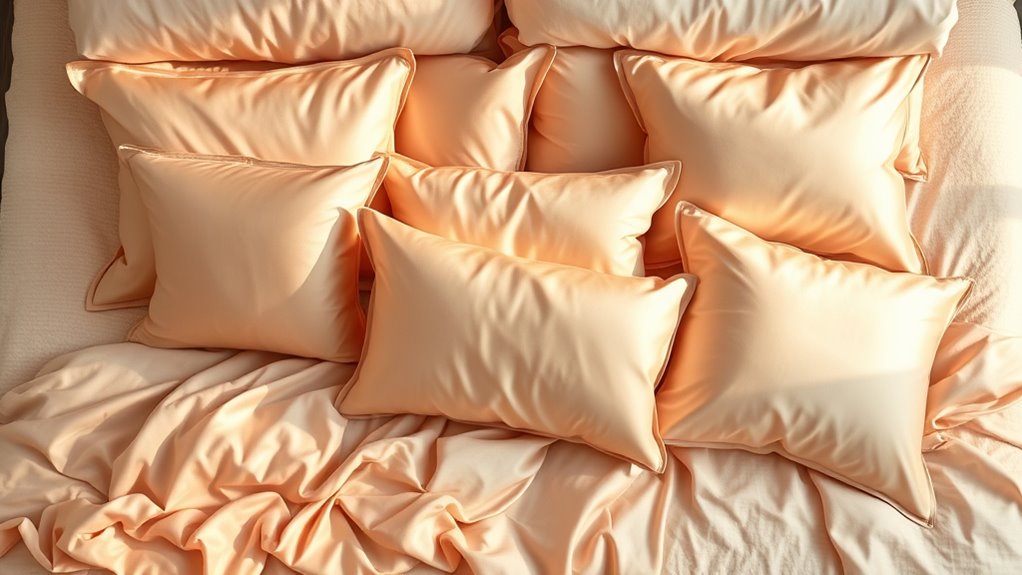 luxury silk pillowcase selection