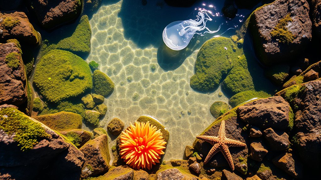 marine life at shoreline