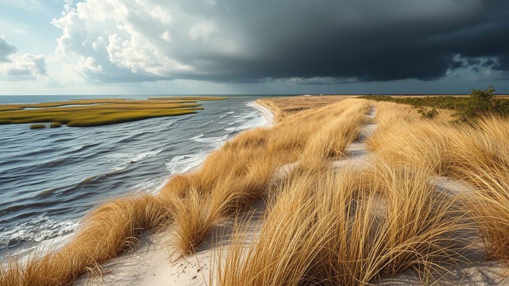 marshlands protect coastlines