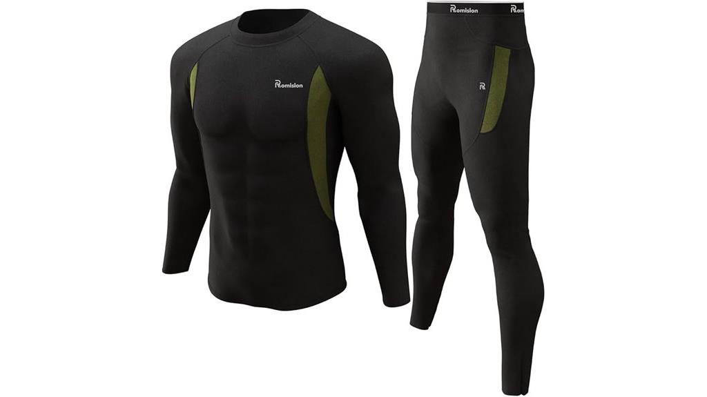men s fleece lined thermal long underwear