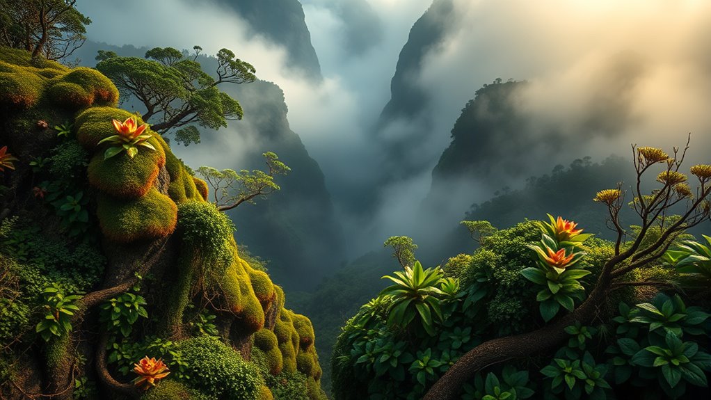 misty forest soil acidity