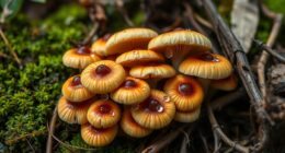 mushrooms link forest floor