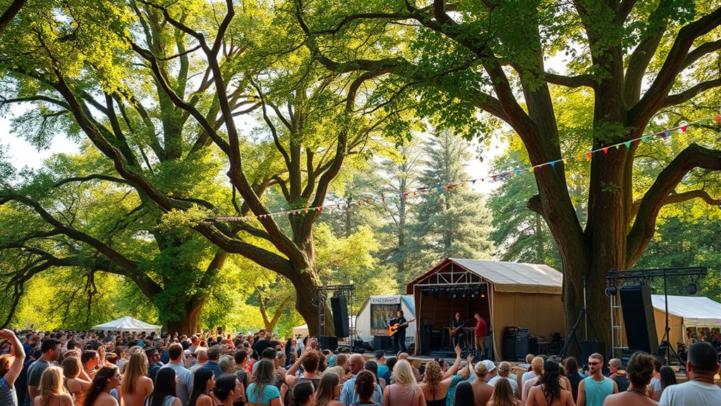 music festival planted forest