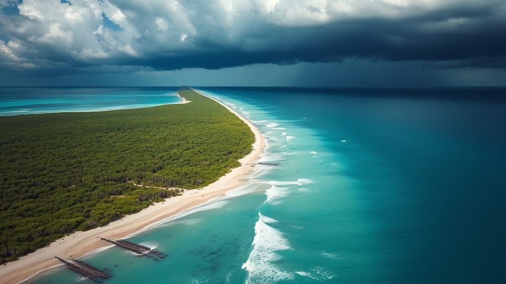 natural barriers significantly mitigate storm surges