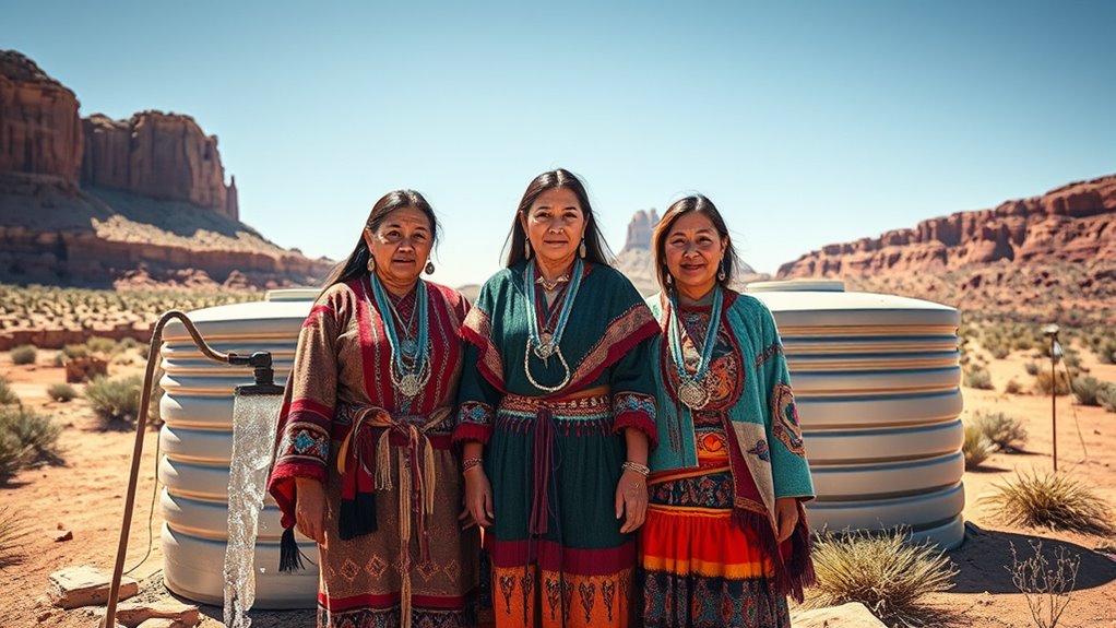 navajo women bring clean water