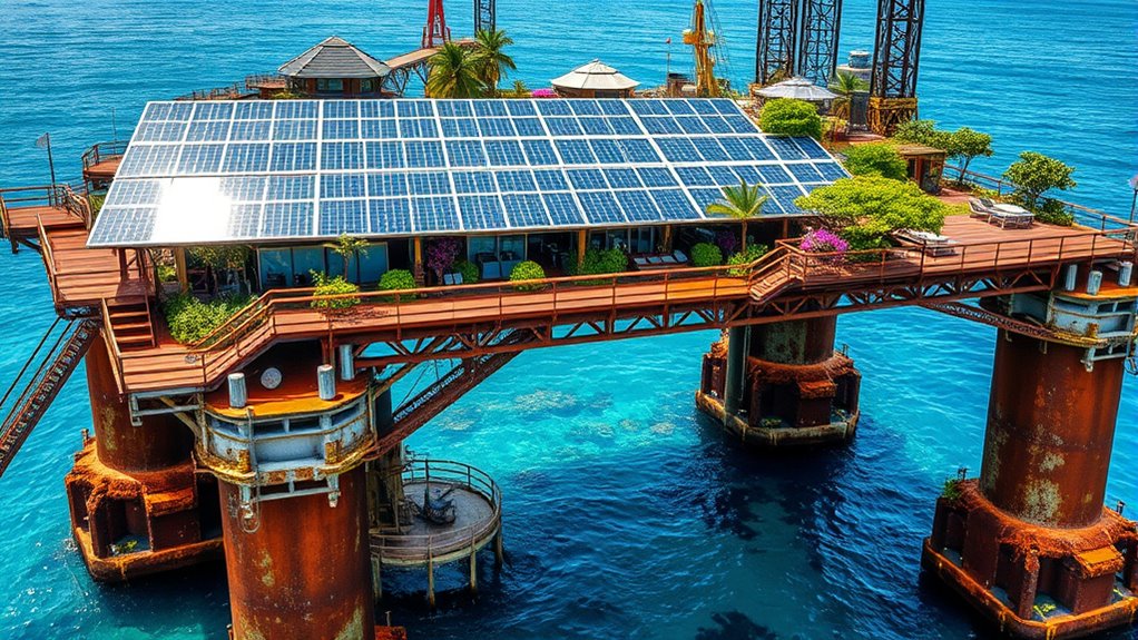 offshore platform reefing techniques