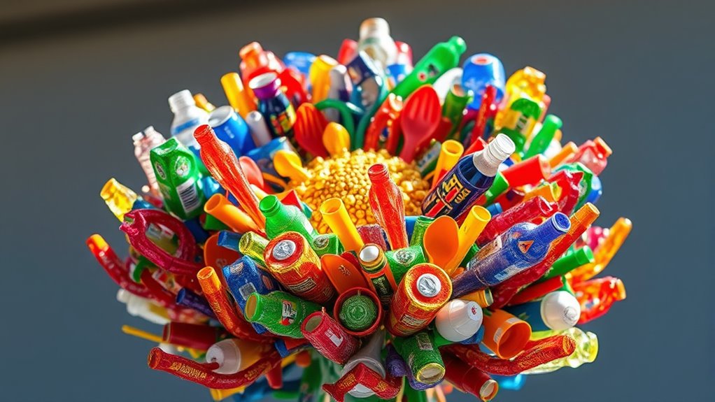 plastic waste art awareness