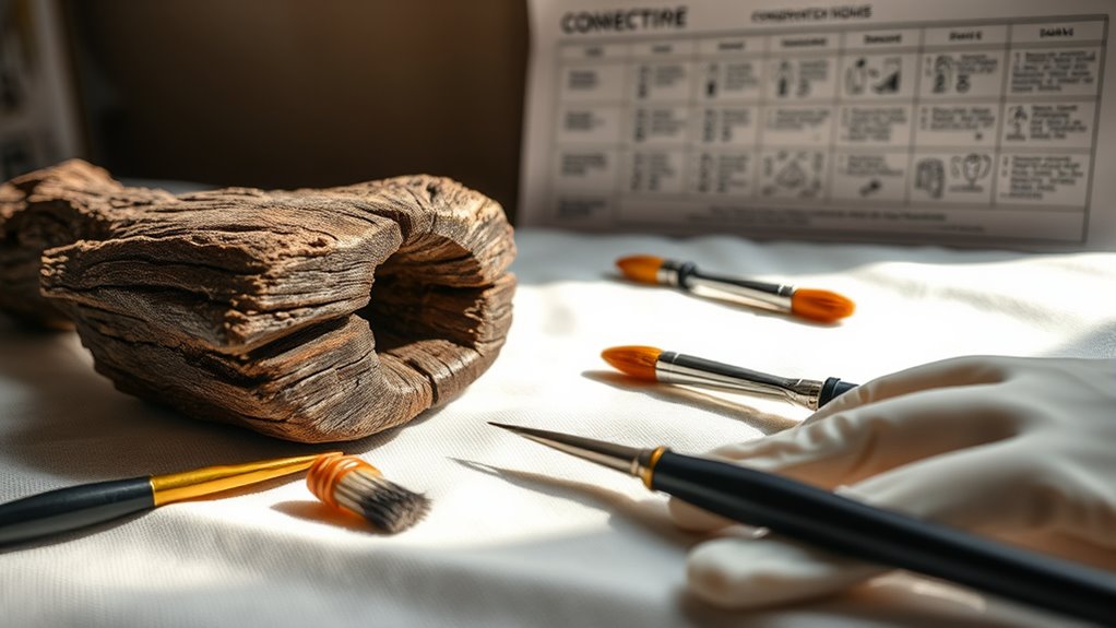 preserve artifacts through environmental control