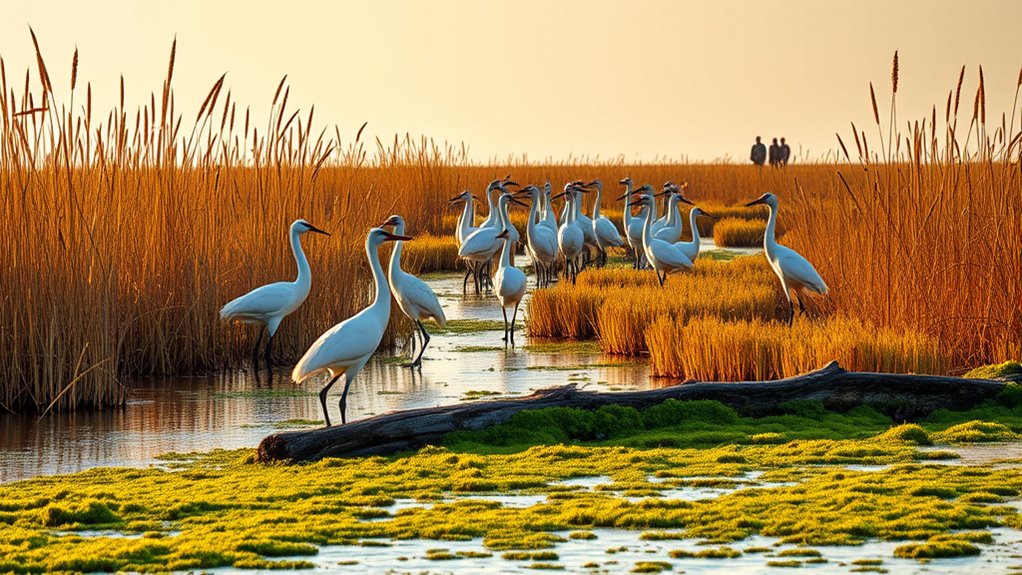 protect wintering crane habitat