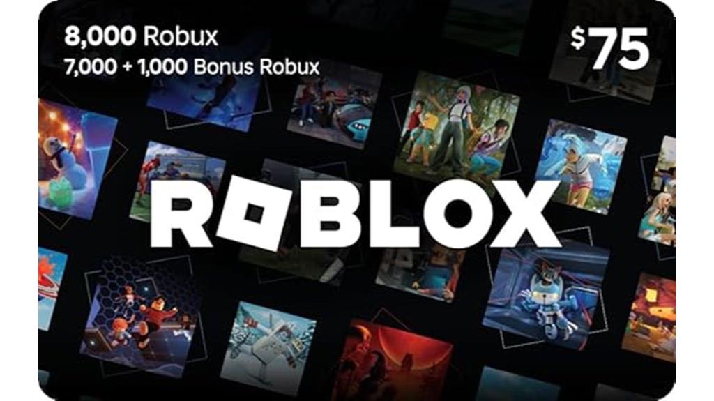 robux gift card included